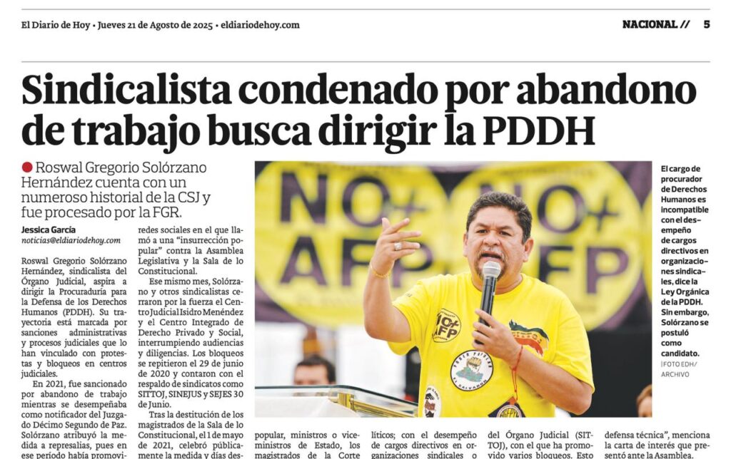 Fuente: El diario de hoy